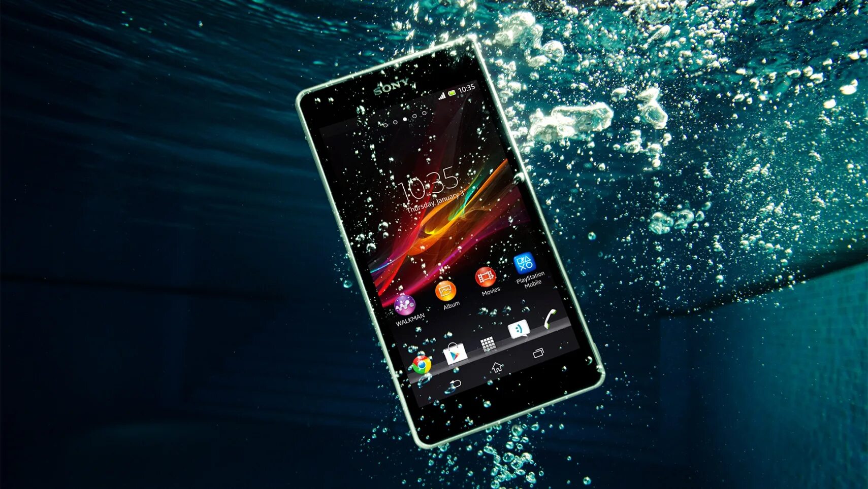 Смартфон андроид 3. Sony xperia водонепроницаемый. смартфон в воде. красивый андроид смартфон. красивый фон для смартфона.
