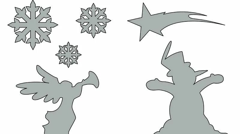 Снежинки трафареты-вытынанки для вырезания, 50 штук 2019 года Christmas crafts f