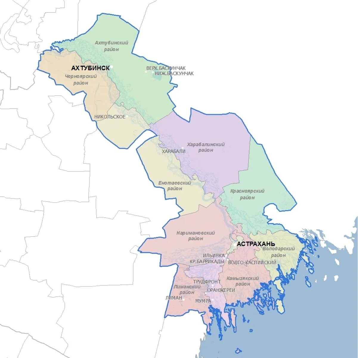 Карта Астраханской области с районами. Карта Астраханской области по районам. Астраханская обл карта с районами. Карта Астрахани и Астраханской области.