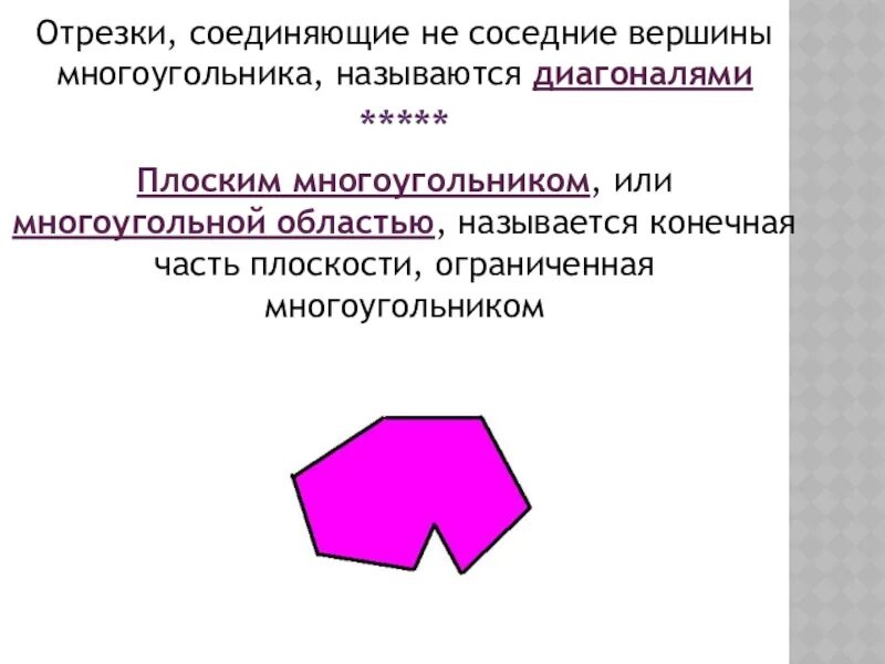 Количество диагоналей в выпуклом многоугольнике. Соседние вершины многоугольника. Плоский многоугольник. Противоположные вершины многоугольника. Выпуклые многоугольники 9 класс.