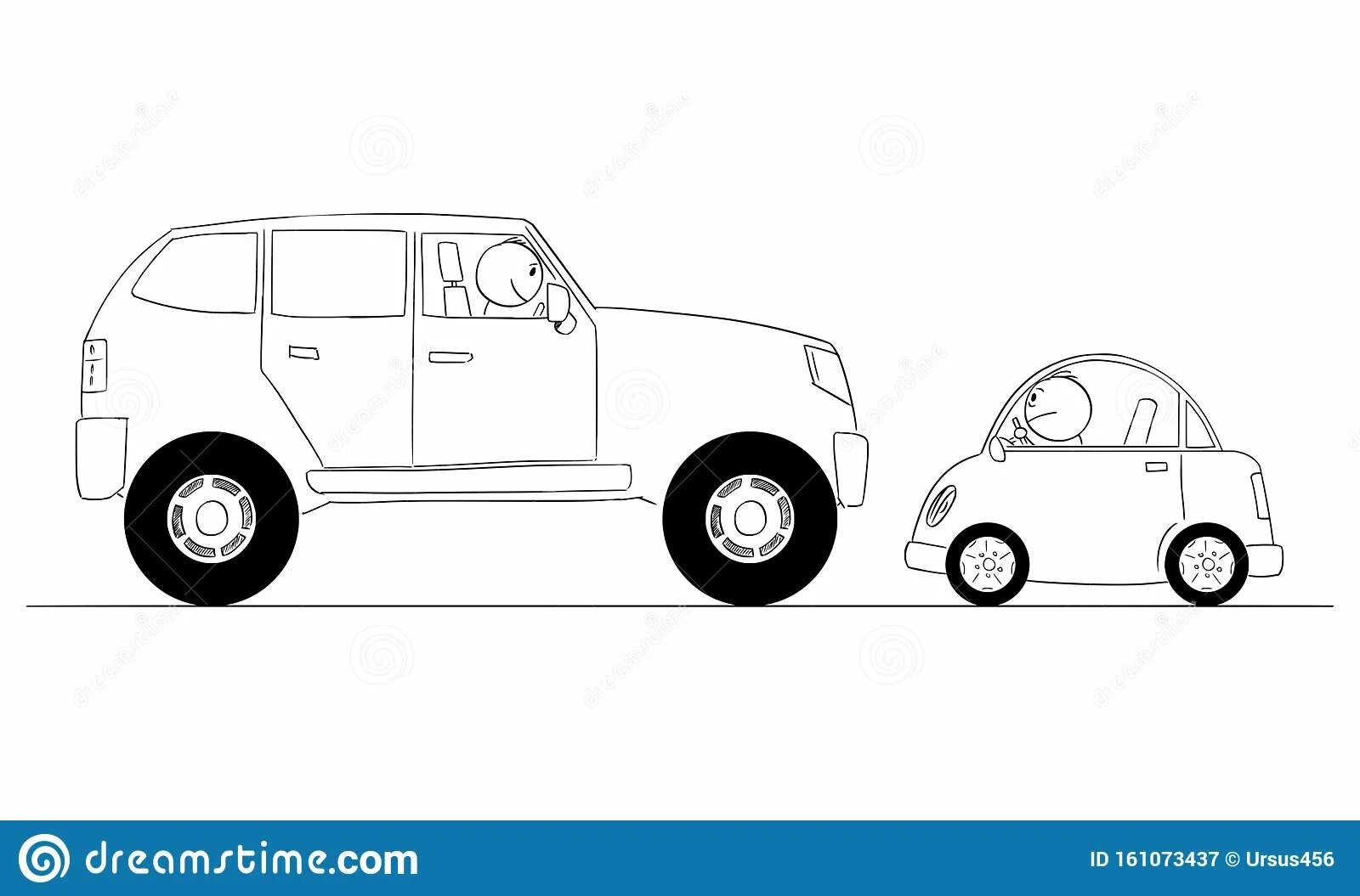 Машина рисунок для детей. Big and small cars. ETK 900 big and small cars. Сидячая машина рисунок.
