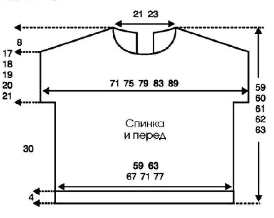 Женская блузка схемы