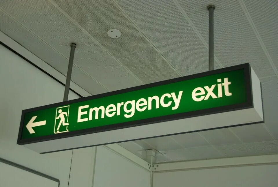 Табличка exit