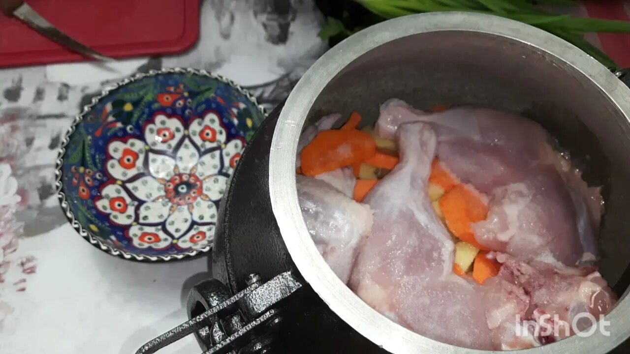 Сколько готовить курицу в афганском казане