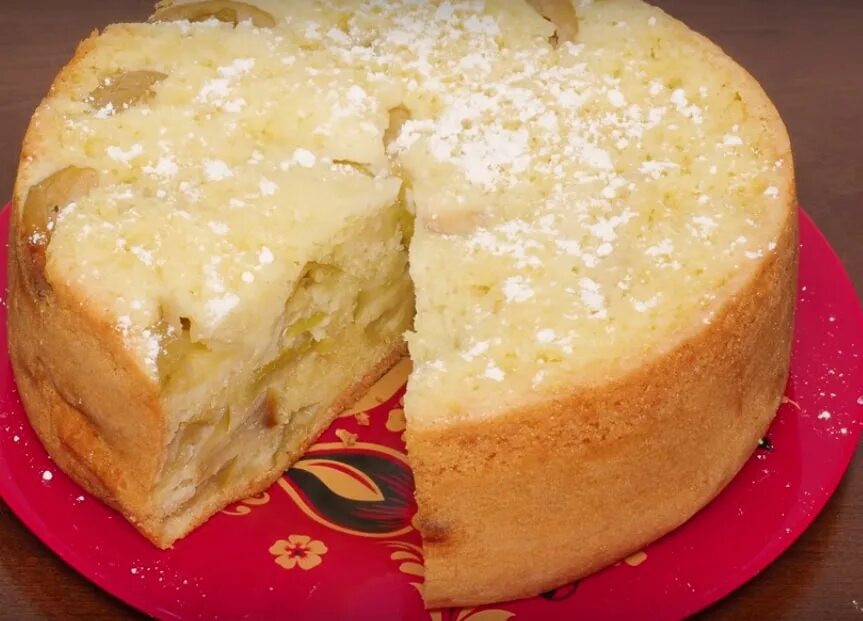Шарлотка рецепт из яблок в мультиварке