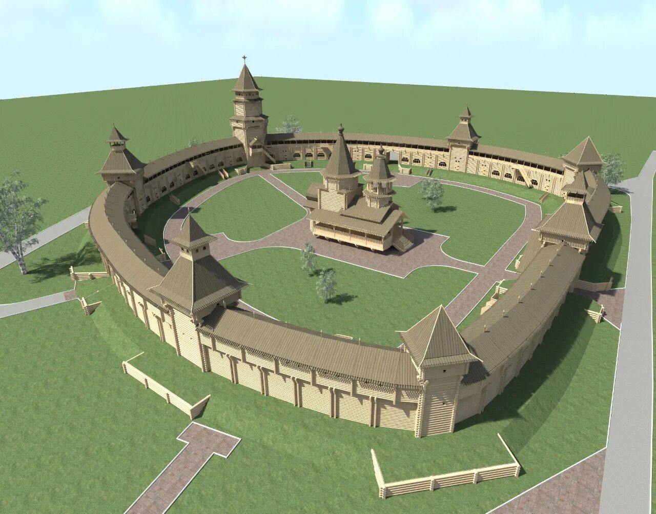 Крепость время работы. Парк Орловская крепость орёл. Орловская крепость 1566 год. Рузский Кремль реконструкция.