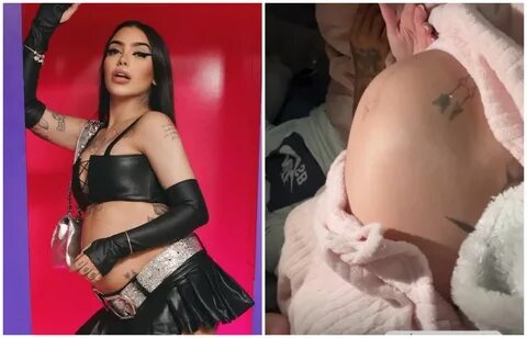 MC Mirella mostra bebê se mexendo na barriga : "Chocada" .