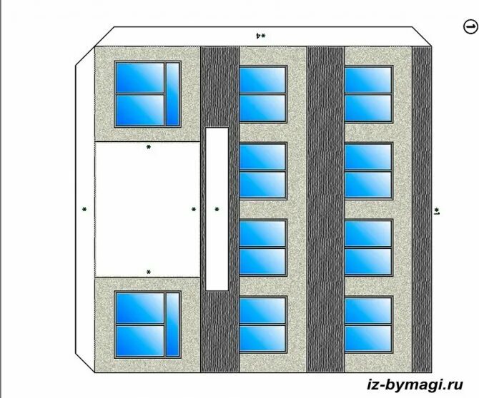 Шаблон многоэтажного дома из бумаги распечатать Images For Cardboard Model House Template Paper models house, Paper models, Pape