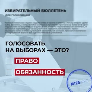 Обязанности голосования на выборах