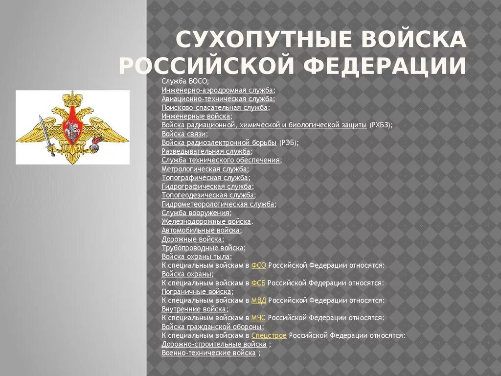 Родами сухопутных войск являются. Сухопутные войска. Части сухопутных войск. Список сухопутных войск России. Список войск Российской армии.