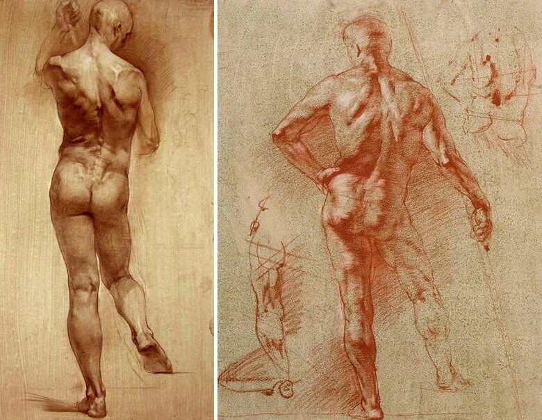 Проблематические натуры. Штудии Микеланджело. Наброски фигуры Микеланджело. Микеланджело анатомия. Анатомические зарисовки.