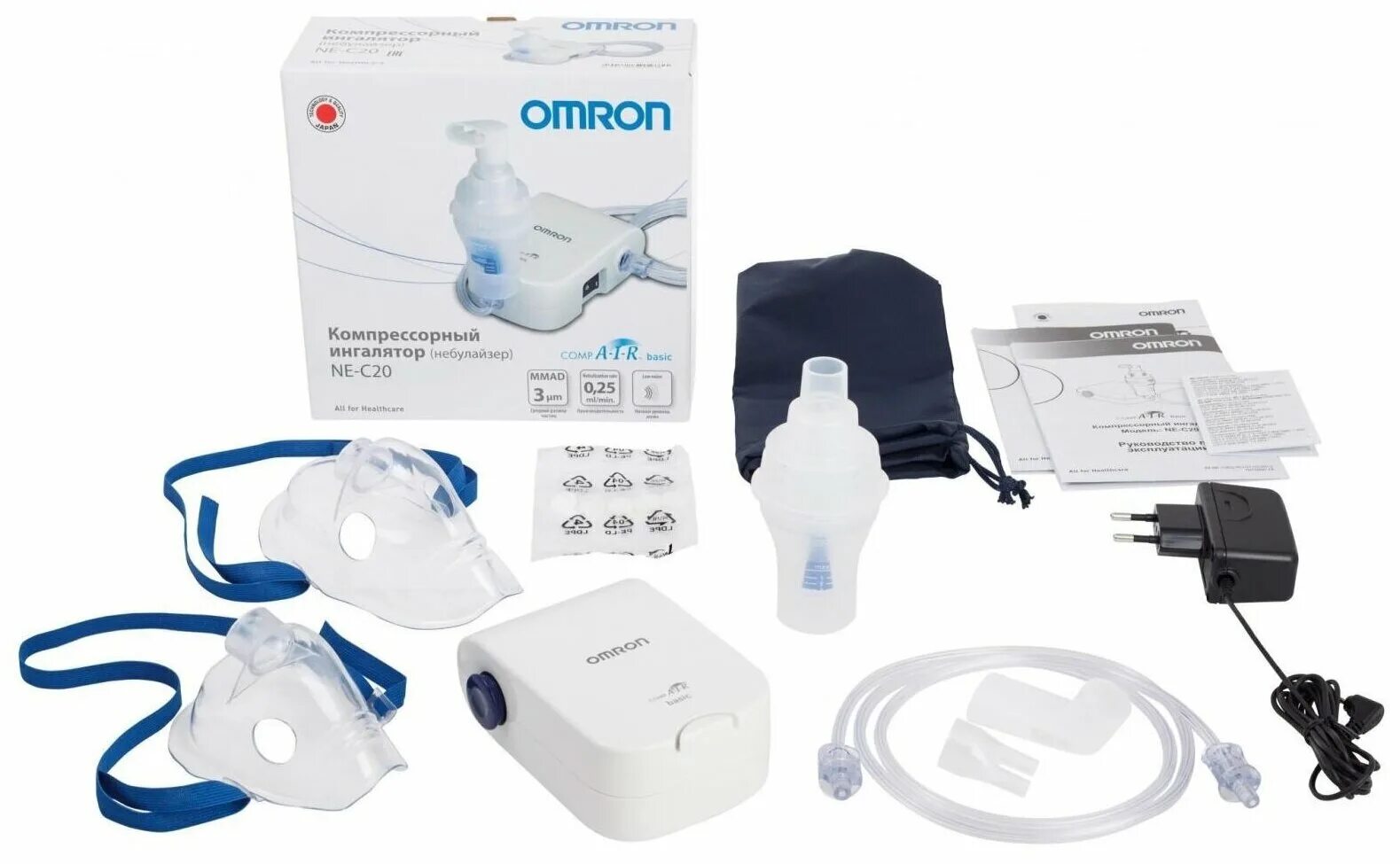 Omron Comp Air ne-c20 Basic. Ингалятор Omron Air c20. Компрессорный небулайзер Omron (Омрон) c20 Basic. Компрессорный ингалятор (небулайзер) Omron Comp Air ne-c20 Basic, белый. Omron c25