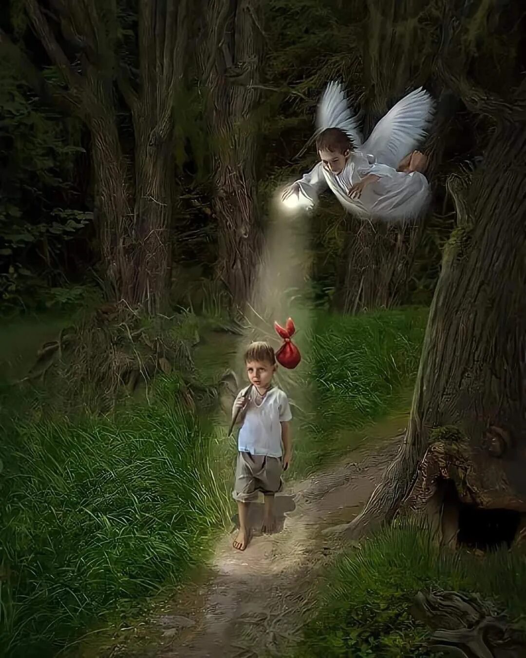 Ангел-хранитель художник Edgar Jerins. Ангелы-Хранители человека. Ангел освещает путь. Ангел над человеком. Люди дети богов