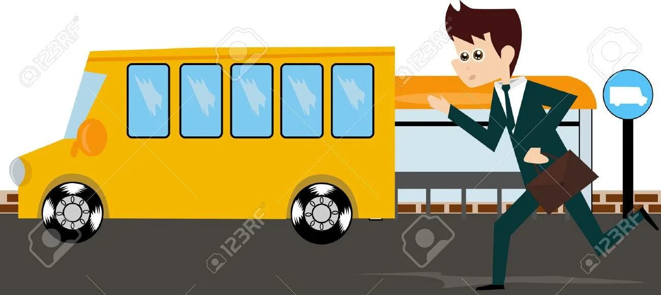 Catching bus перевод