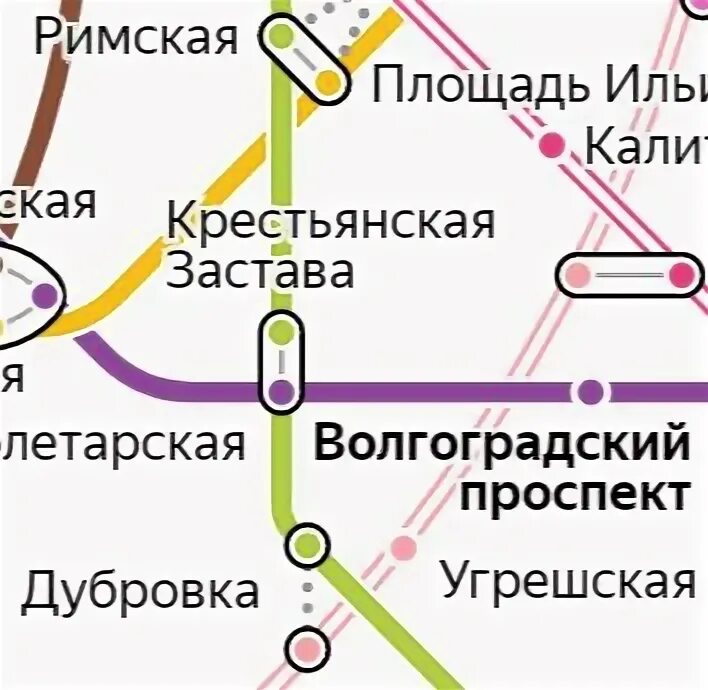 Карта метро волгоградский