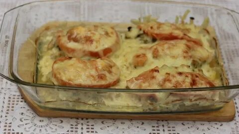 Индейка в духовке с сыром и помидорами