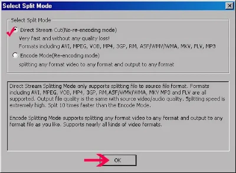 Encoding mode. Encoding mode