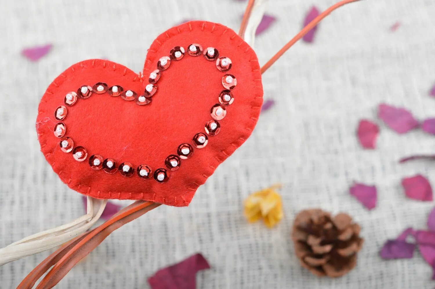 валентинки из фетра