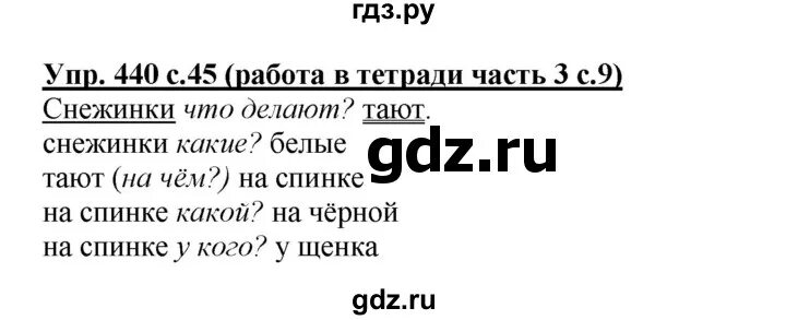 Гдз упражнение 440. Русский язык упражнение 440.
