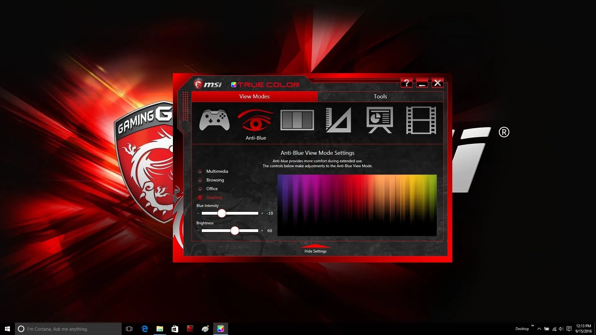 Msi failed. MSI true Color. Premium Color Mode MSI. MSI загрузочный экран. MSI Center для ноутбука.