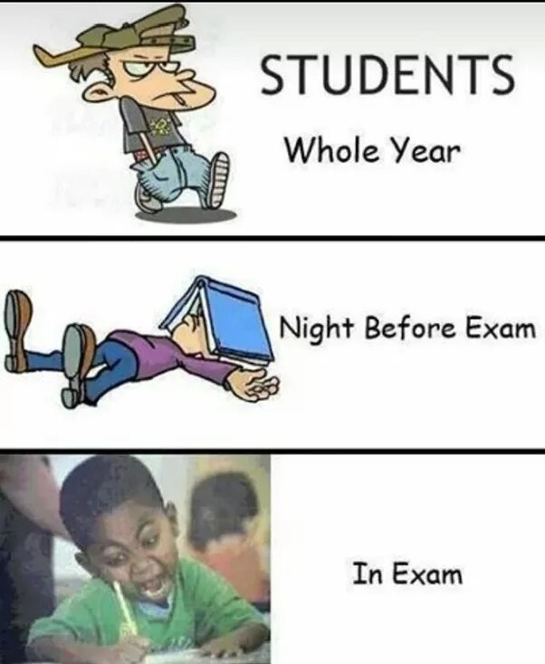 I did my exam with