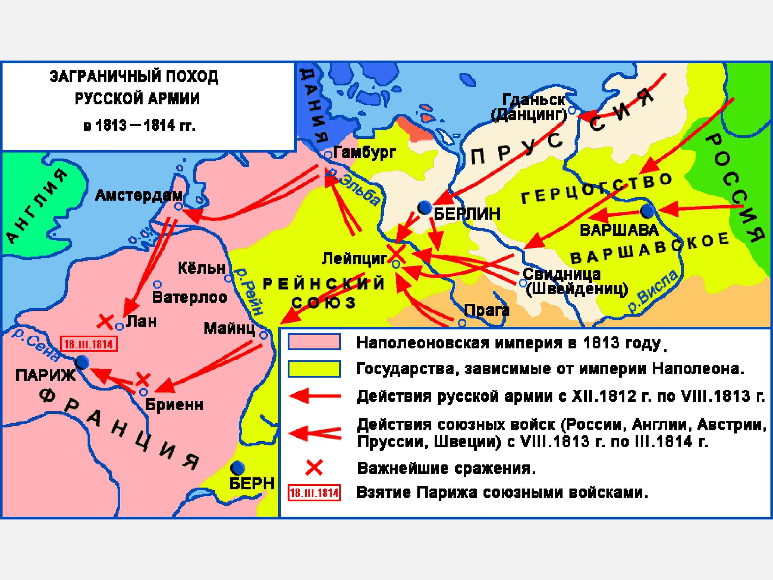 Карта заграничных походов. Заграничные походы русских войск 1813-1814 г. Заграничный поход русской армии 1812-1815 карта. Заграничные походы русской армии 1812-1814.