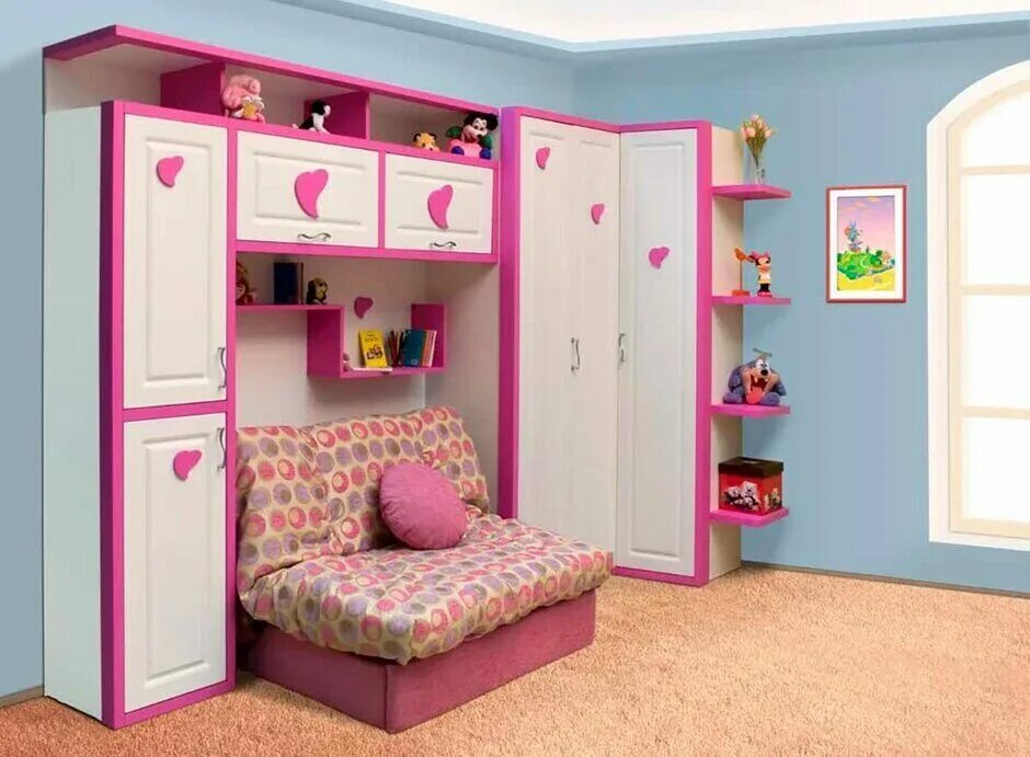 Детские спальни. Мебель в детскую комнату. Мебель для девочки в комнату. Мебель для детской комнаты девочке. Детского шкафа диваны