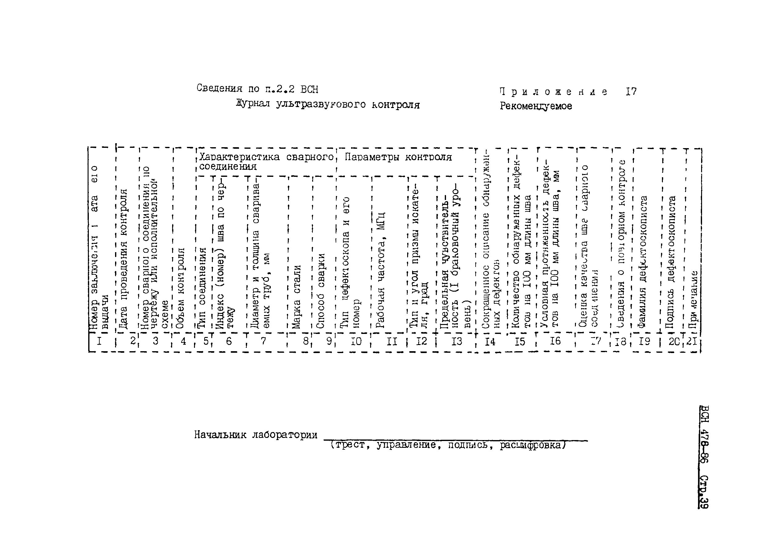 Всн 478 86. Журнал ультразвукового контроля ВСН 478. ВСН 478-86 приложение 17. ВСН 478-86 технологическое оборудование и технологические трубопроводы. ВСН 478-86 статус.