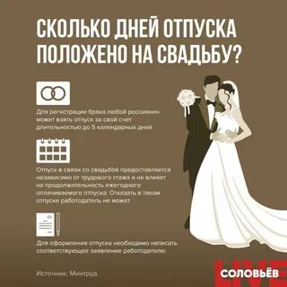 Дни отпуска свадьба
