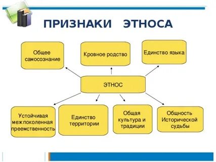 Укажите признаки этносов