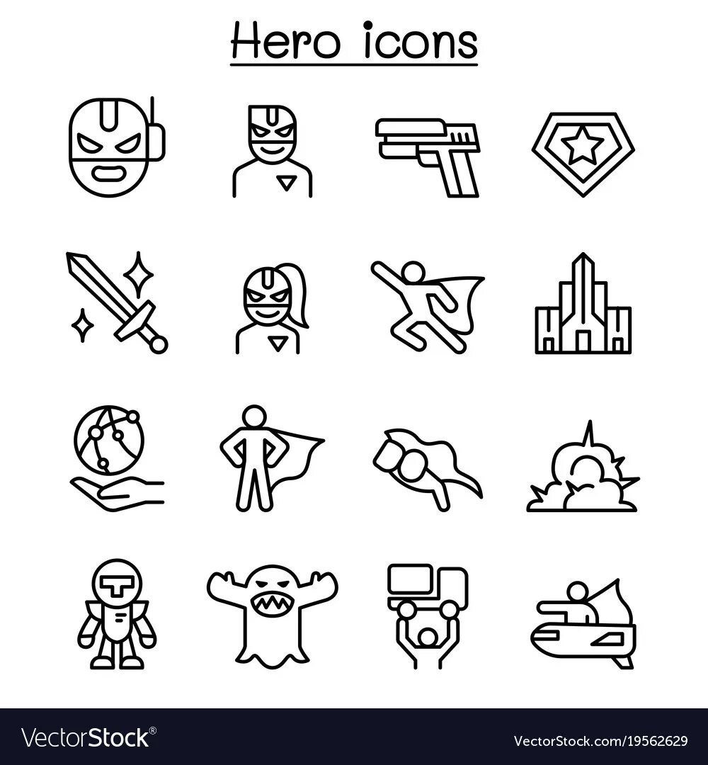 Hero icons