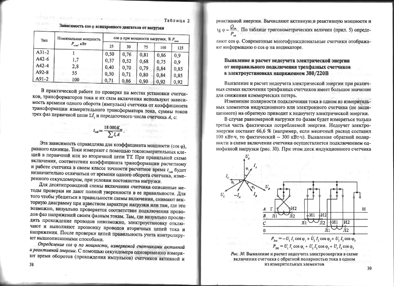 Показания счетчиков с трансформатором тока