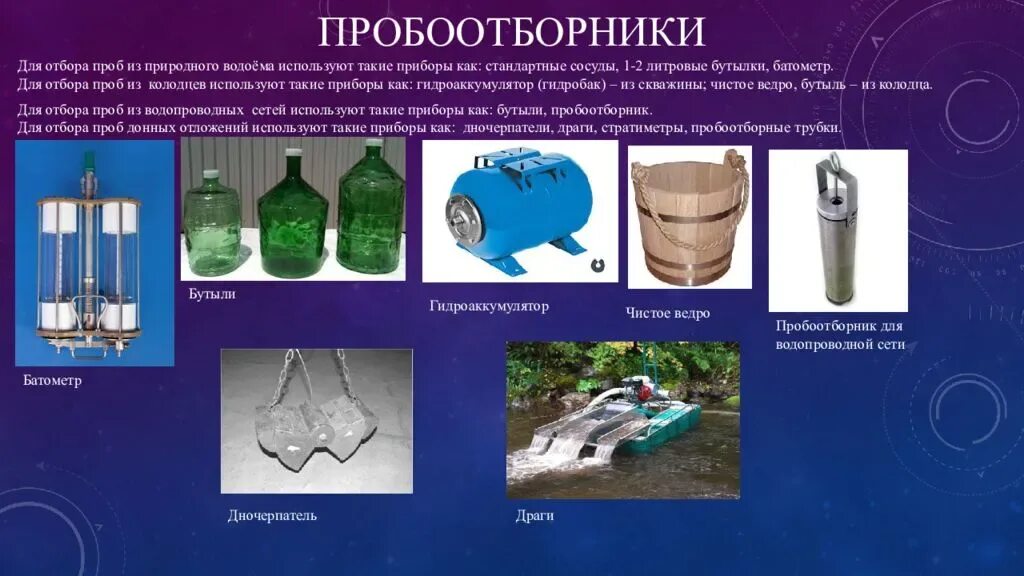 Методика отбора воды