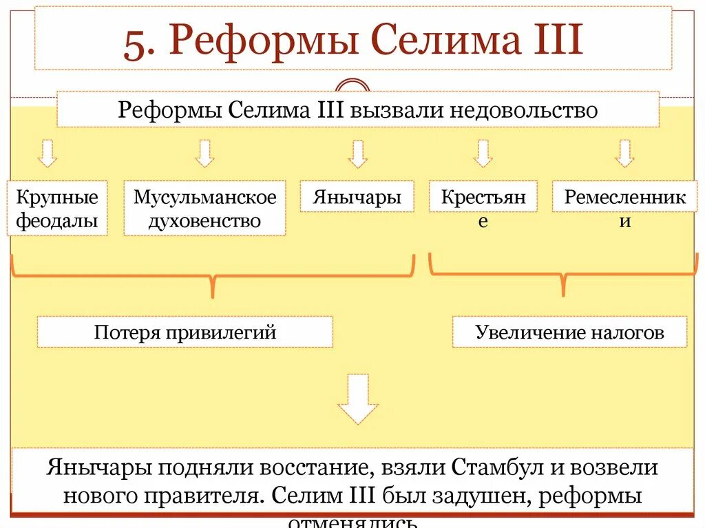 Каковы были реформы селима