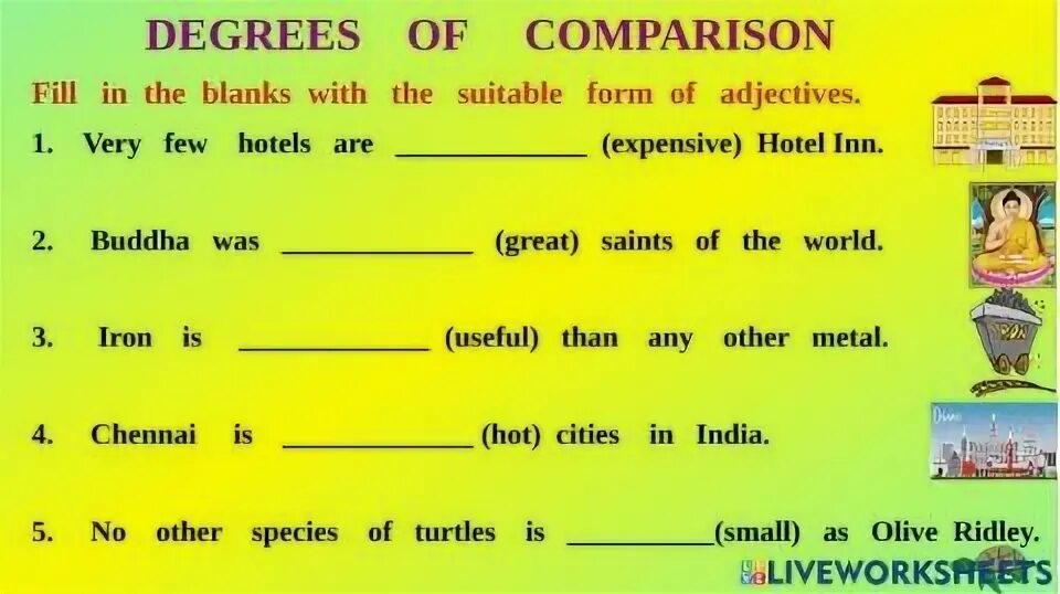 Degrees of comparison test. Степени сравнения прилагательных в английском Worksheets. Степени сравнения прилагательных Worksheets. Степени прилагательных в английском языке Worksheets. Сравнительная степень прилагательных в английском Worksheets.