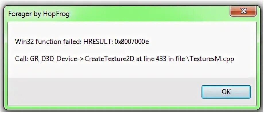 Failed hresult. Ошибка win32 function failed HRESULT 0x887a0005. Ошибка win32 function failed HRESULT. D3d device. HRESULT 0x800736fd.