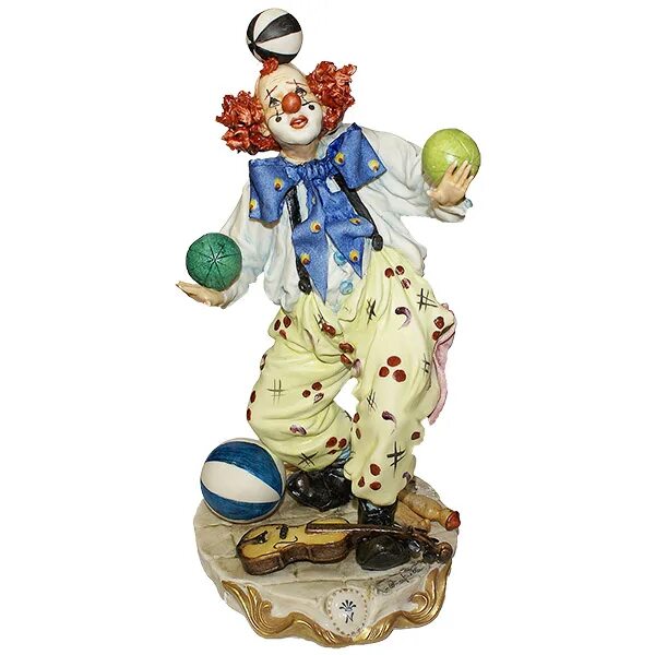 Статуэтка "клоун", la Medea. Фарфоровая статуэтка клоун жонглер. Клоуны Lefard фарфоровые. Клоун плюх зарядка комплекс