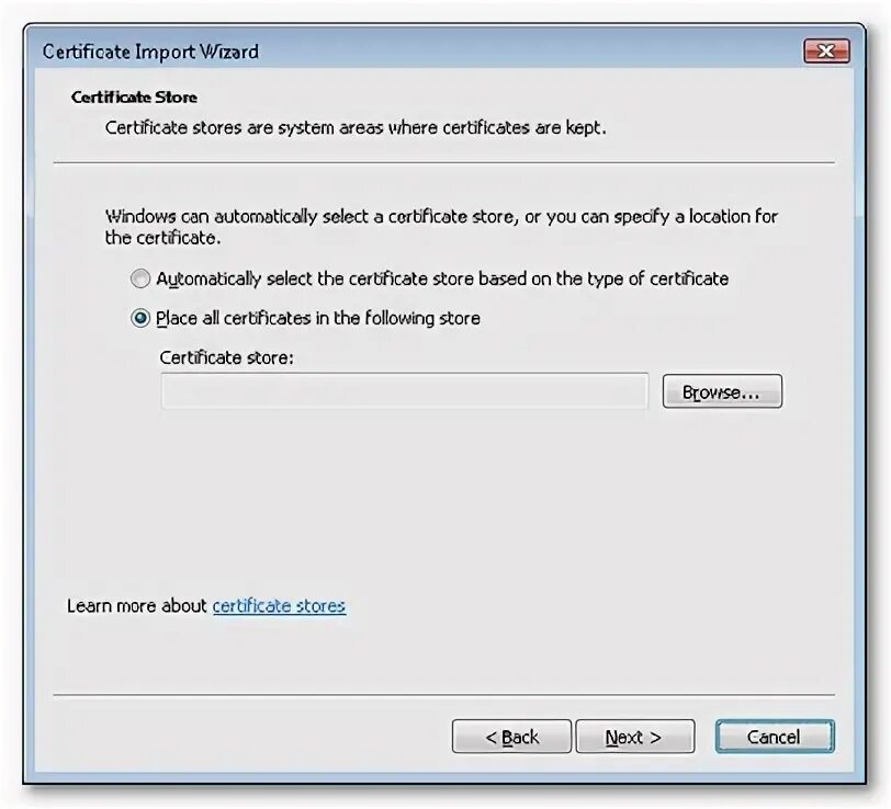 Мастер импорта сертификатов Windows 7. Certificate Chain. Download Certificate Chain.