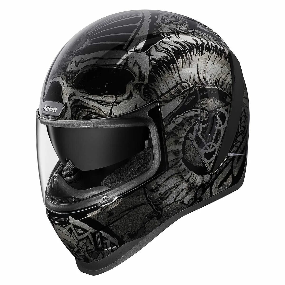 Шлем icon купить. Мотошлем integral Helmet. Шлем Айкон Black. Айкон шлем хищника. Шлем мото Айкон серый.