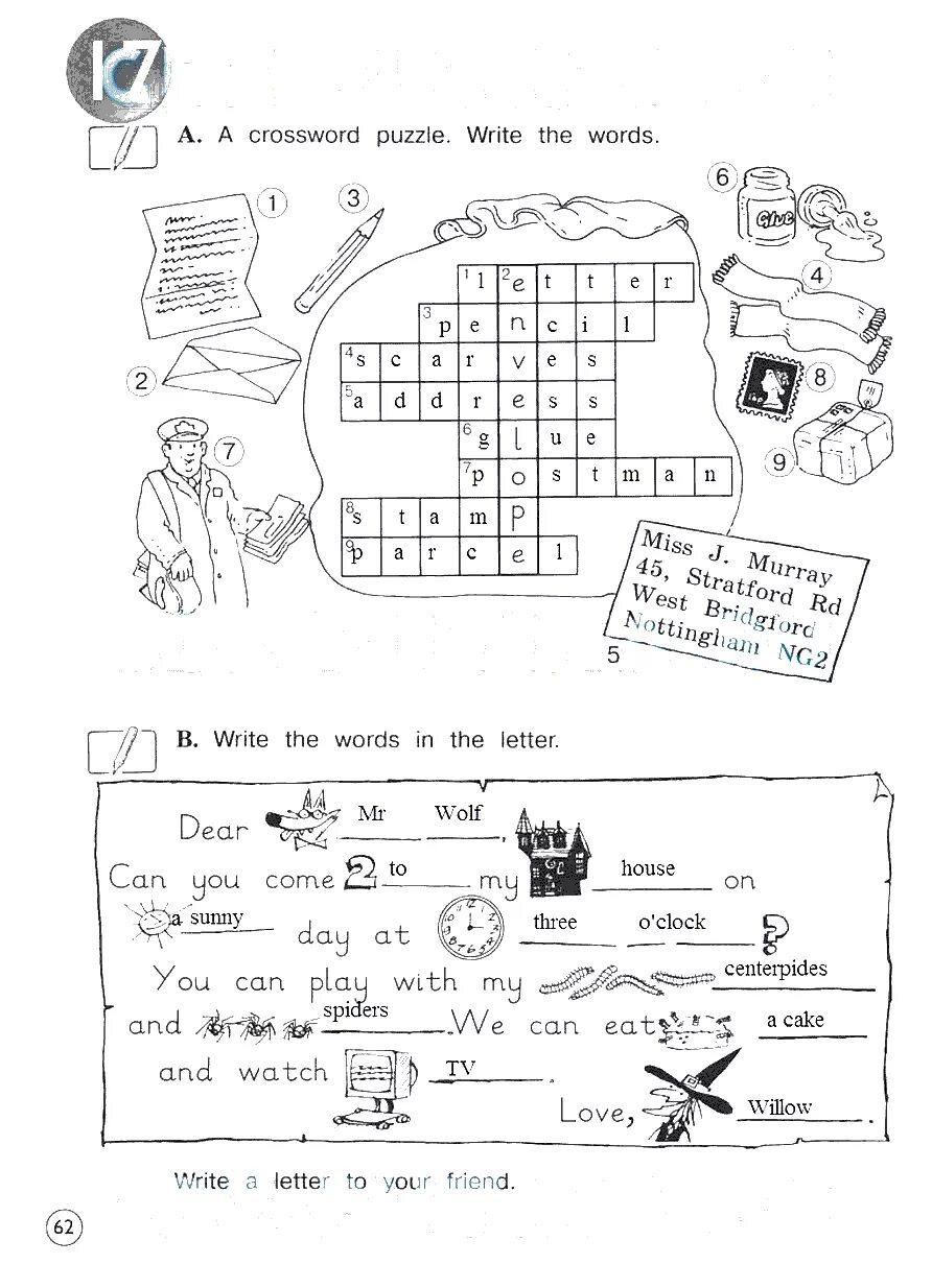 Ответы по английскому 3. Английский язык 3 класс рабочая тетрадь стр 62. Английский язык 3 класс Вербицкая рабочая тетрадь страница 62. Гдз рабочая тетрадь стр 62 Вербицкая. Гдз по английскому языку 3 класс рабочая Вербицкая.