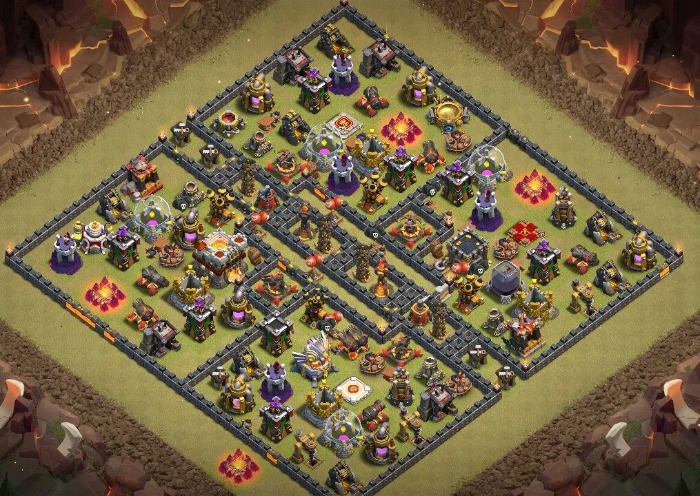 Общество база 11. 11 Ратуша в Clash of Clans. Планировка на 11 ТХ клэш оф кланс. Фулл 10тх клеш. База на 11 ТХ фулл.