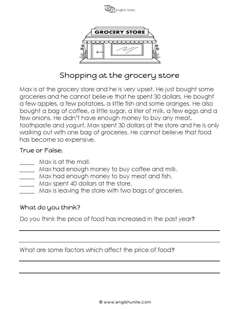 Shops reading Comprehension. Shopping reading Comprehension. Текст reading Comprehension : shopping at the Mall. Shops and shopping reading Worksheets.