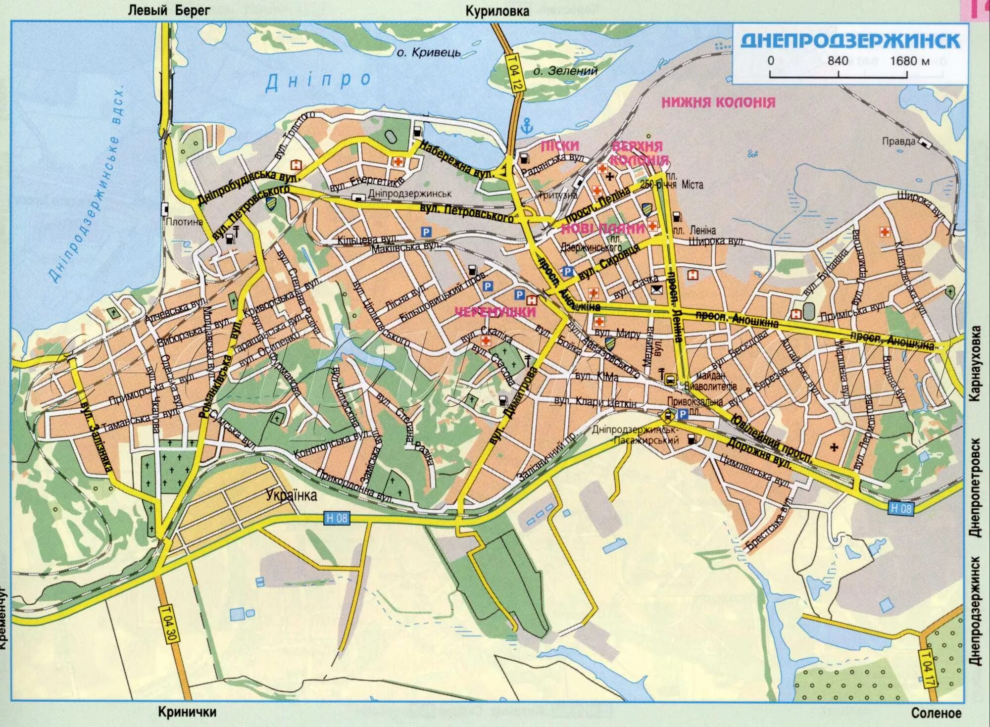 Город днепропетровск на карте. Днепродзержинск на карте украины. каменское днепропетровская область на карте. каменское днепродзержинск на карте украины.
