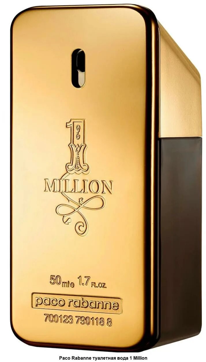 Мужская вода миллион. Paco Rabanne 1 million. Paco Rabanne 1 million 50мл. Пако Рабан духи 1 миллион. Духи Paco Rabanne 1 million мужские.