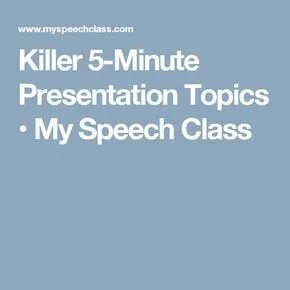 Minute topics