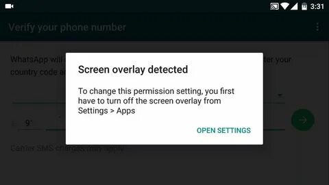 Android overlay