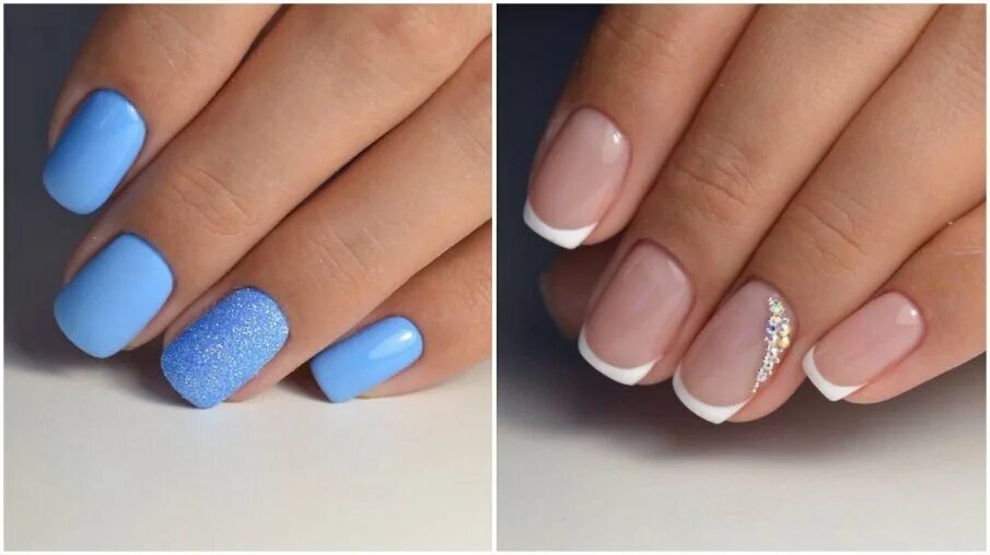 Loading... French tip acrylic nails, Short square acrylic nails, Square acrylic
