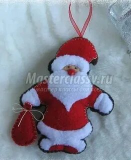 Дед мороз из фетра