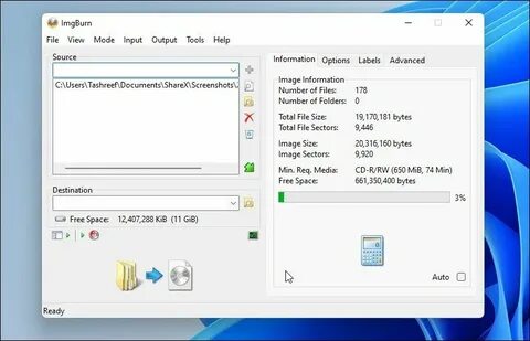Преобразовать файл iso