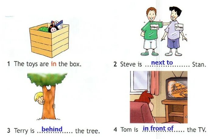 Английский язык спотлайт стр 47. The Toys are in the Box. Look read and complete 3 класс. Spotlight 3 Workbook. Steve is Stan.